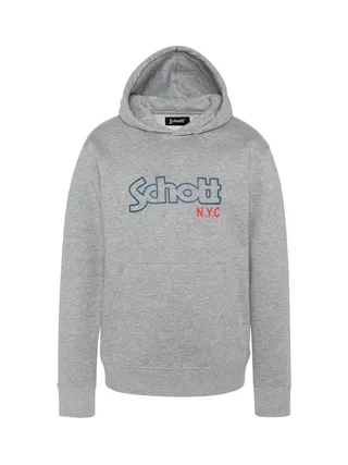 Sweat à Capuche Gris Garçon Schott Sidney 1