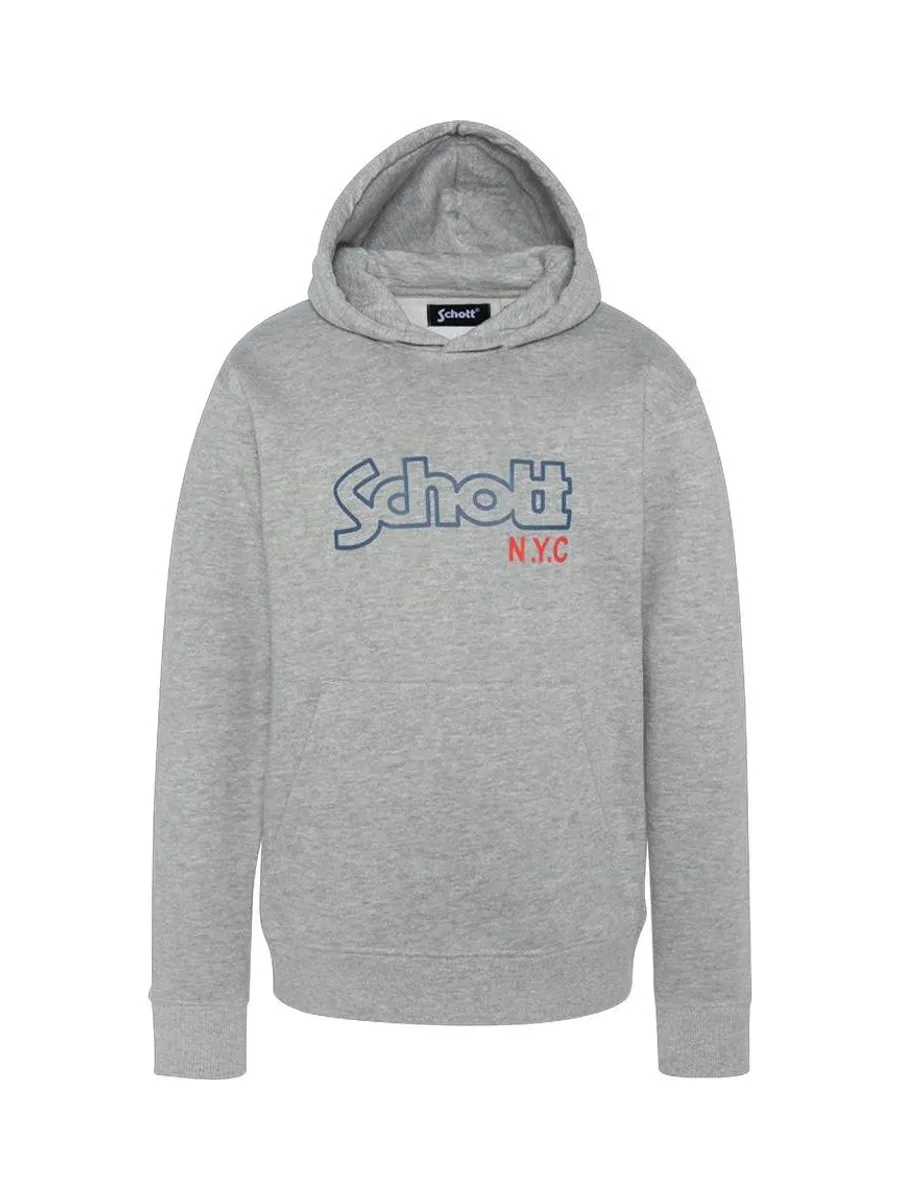 Sweat à Capuche Gris Garçon Schott Sidney 2