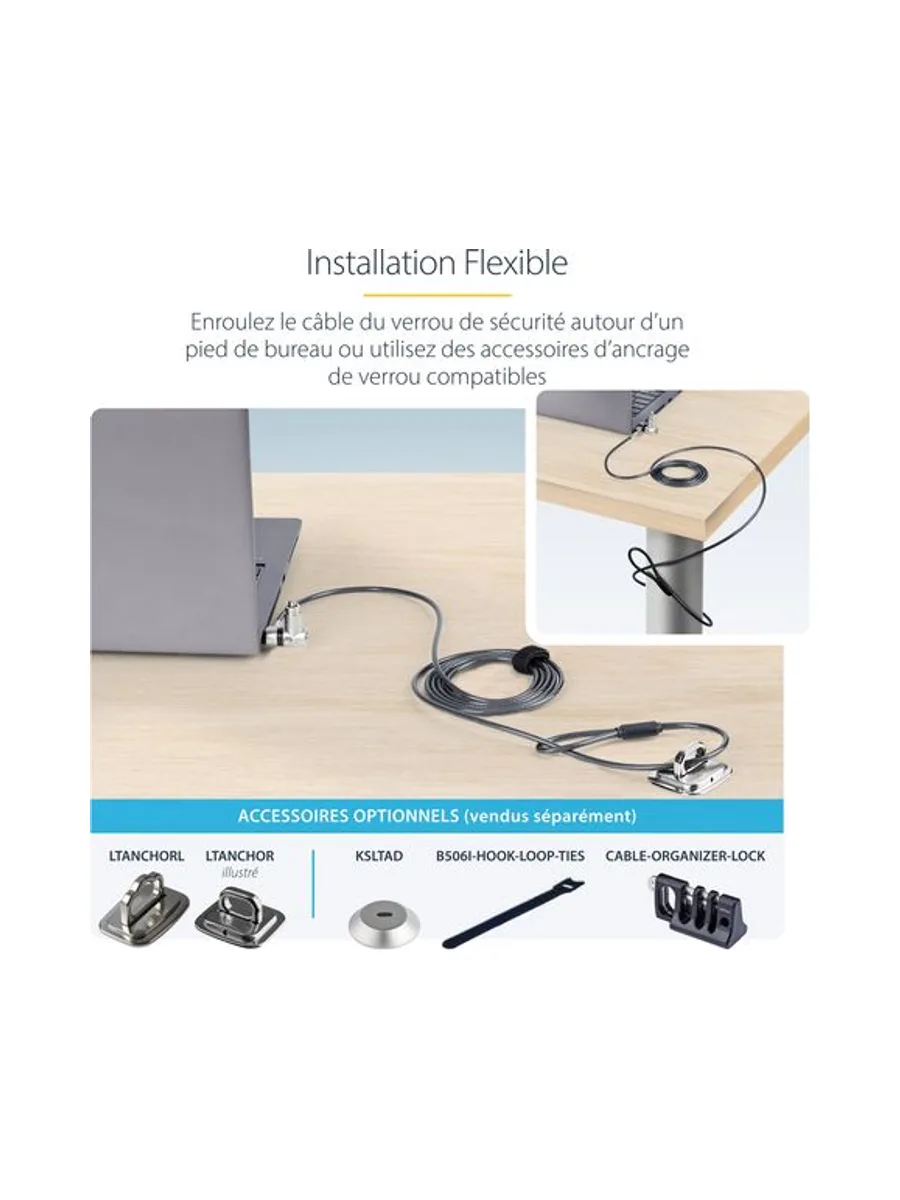 25-Pack Laptop Lock 6.6ft Cable 17