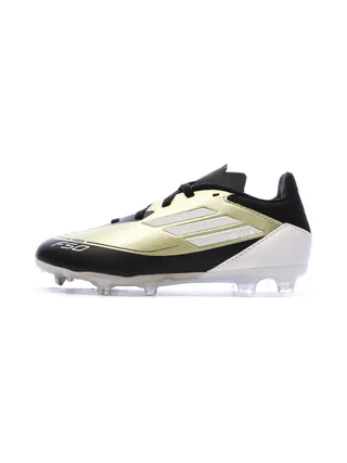 Chaussures de football Noires/Blanches Garçon Adidas League Fg/mg J Messi 1