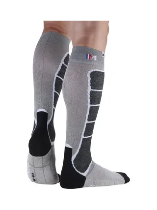 X1 Paire de Chaussettes Noir/Gris Mixte Monnet Fusion Nostatex 2