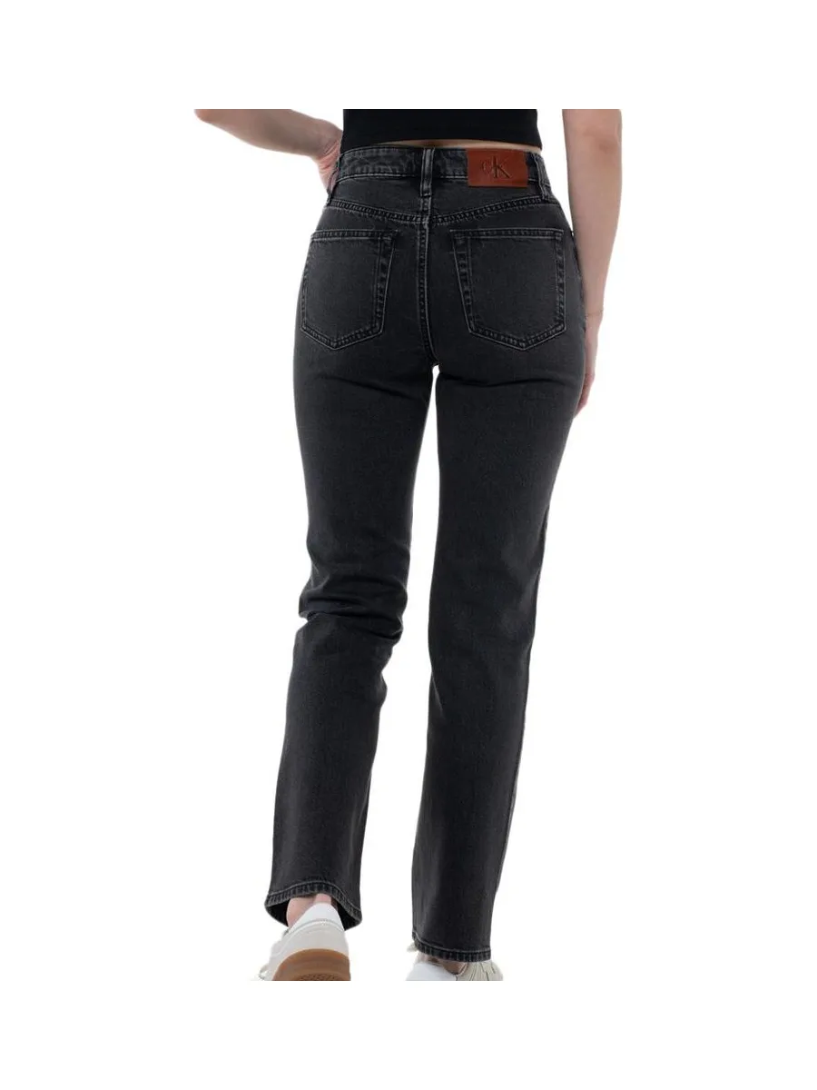 Jean Droit Noir Femme Calvin Klein Jeans LV047B909G 3