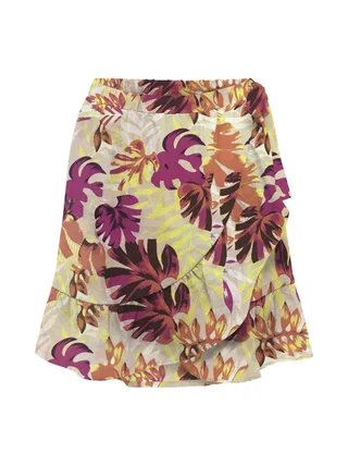 Jupe Jaune/Rose Femme Only Onlnova Life Merle 1