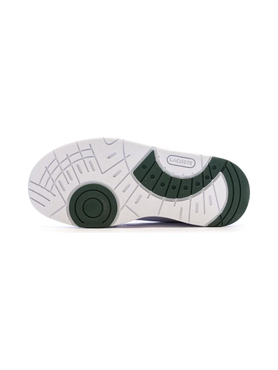 Baskets Blanches/Kaki Garçon Lacoste Court Sneakers 6