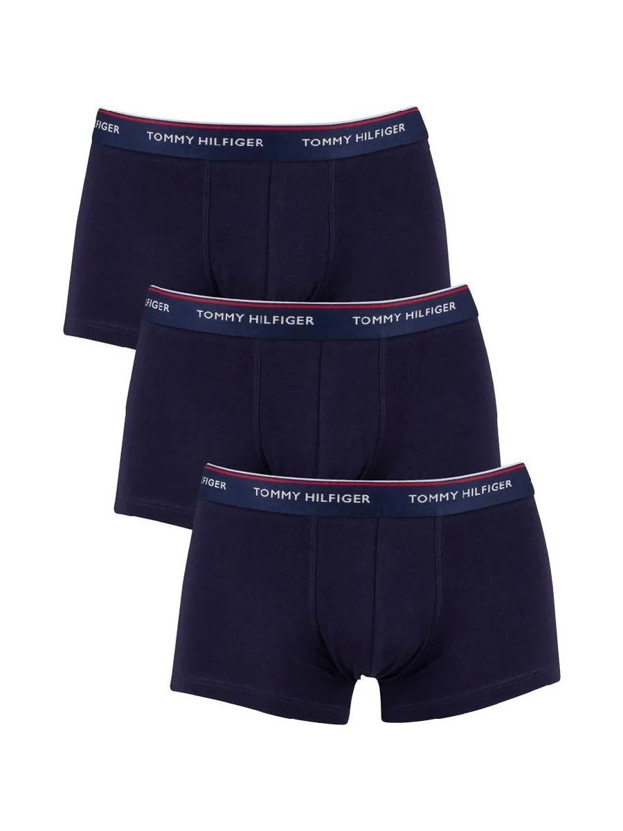 x3 Boxers Marine Homme Tommy Hilfiger Trunk 2