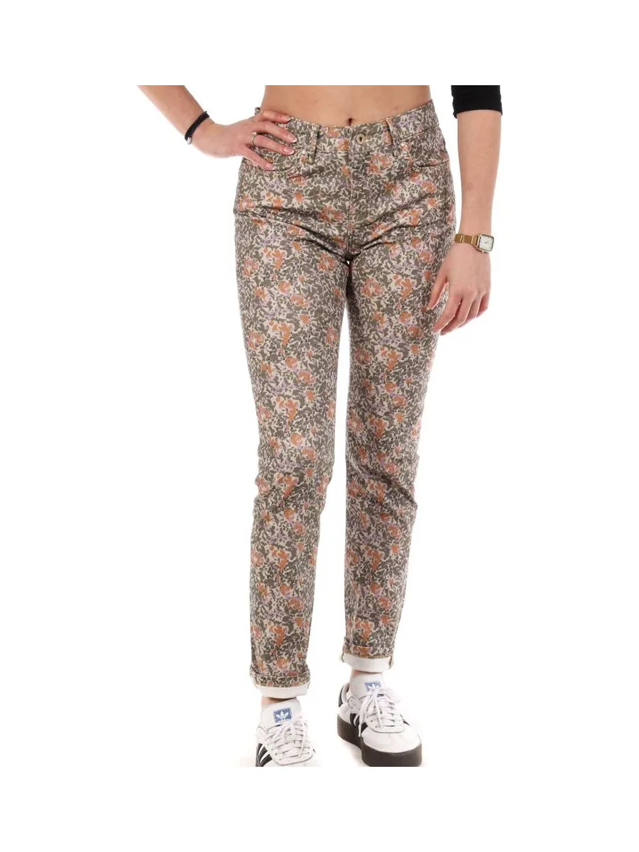 Jean Slim Vert/orange Femme Kaporal CAMIE 2