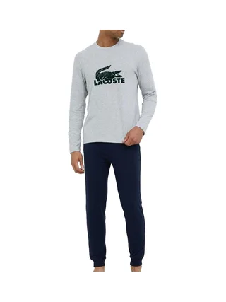 Pyjama Noir/Gris Homme Marine Lacoste VXD 1