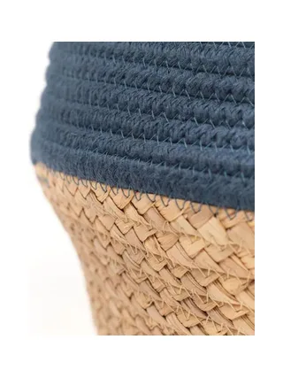 Panier Bleu/Paille Atmosphera Céladon 2