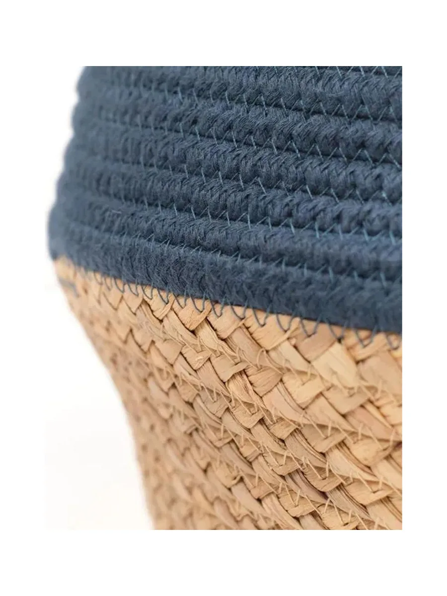 Panier Bleu/Paille Atmosphera Céladon 3