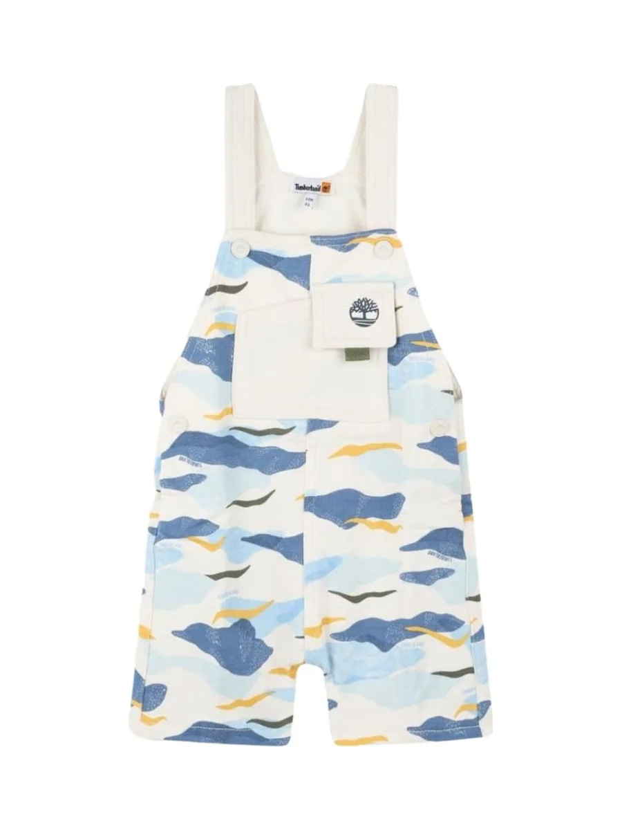 Salopette Blanc/Bleu Garçon bébé Timberland T60181 1