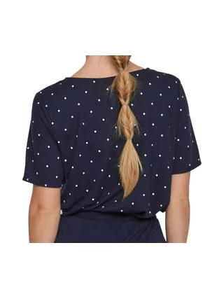 T-shirt Marine à pois Femme Vila Mooney 2