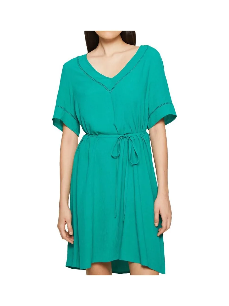 Robe Vert Femme Vila Detail 1