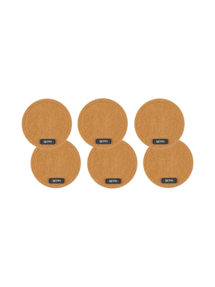 Sous-verre rond - 6 pièces - Feutre recyclé beige 13
