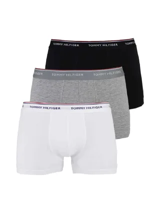 x3 Boxers Noir/Blanc/Gris Homme Tommy Hilfiger Trunk 1