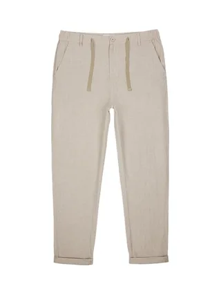 Pantalon Fluide Beige Homme Teddy Smith Linen 1