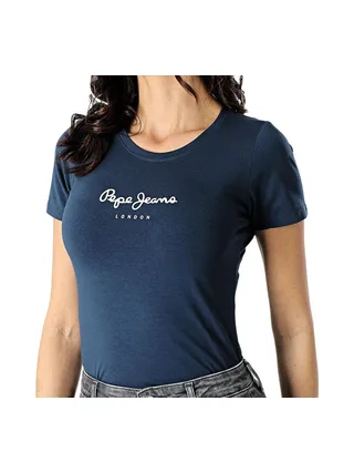 T-Shirt Marine Femme Pepe jeans Pjl L 1