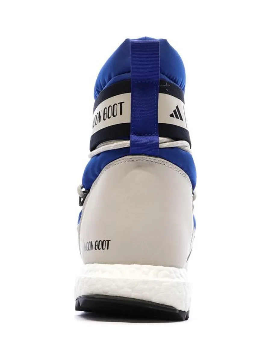 Moon Boot Bleu/Blanc/Noir Garçon Adidas High 3