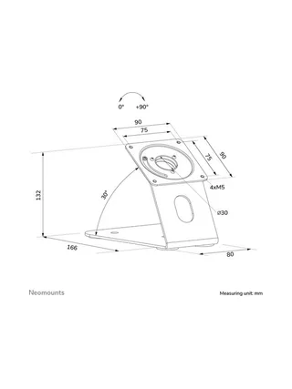 Neomounts DS15-629BL1 Tablet stand desk 11