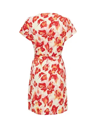 Robe Rouge/Blanc Femme Only Button 2