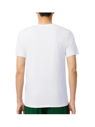 T-Shirt Blanc Homme Lacoste d'intérieur slim fit 2