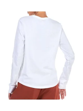T-shirt Manches Longues Blanc Femme Nike Ftra 2
