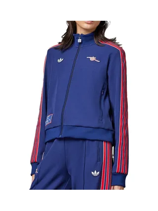 Arsenal Veste de Survêtement Bleu Femme Adidas Icon Tt 1