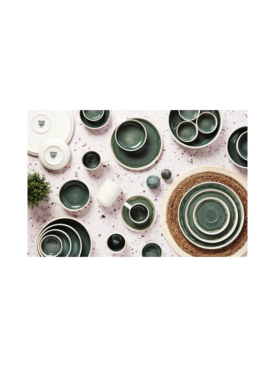 Bol OXYGEN Ø9cm - 6 pièces - Vert de gris 24