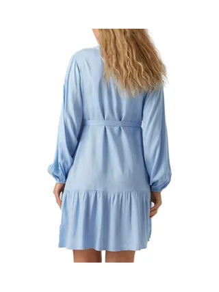 Robe de Grossesse Bleu Femme Mamalicious Mercy 2
