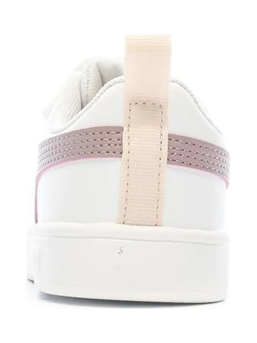 Baskets Blanches/Violet Fille Puma Rickie 3