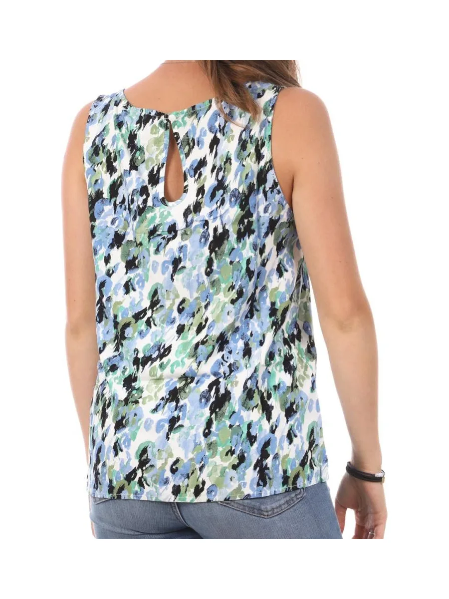 Débardeur Imprimé Bleu/Blanc Femme Vero Moda Easy 3