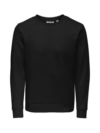 Sweat Noir Homme Only & Sons Chase 1