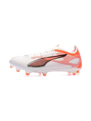 Chaussures de football Blanches/Oranges Homme Puma Ultra 5 Match 1