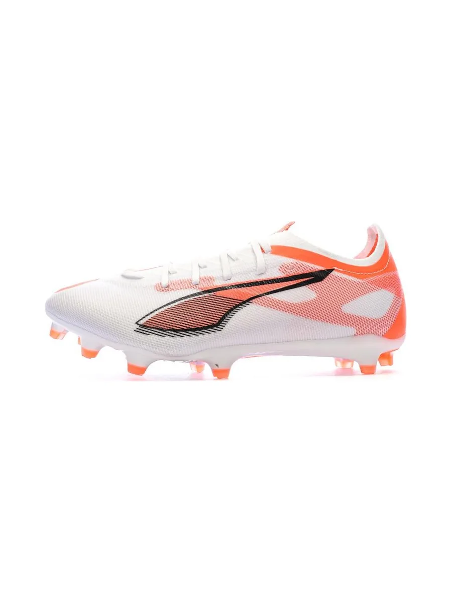 Chaussures de football Blanches/Oranges Homme Puma Ultra 5 Match 2