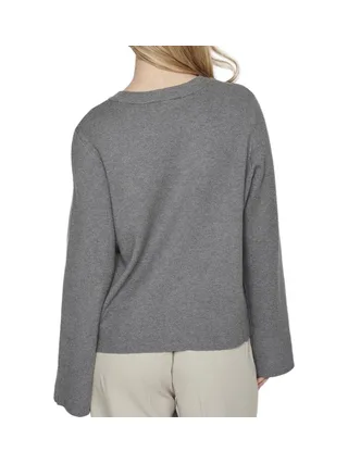 Pull Gris Femme Vila Vicassie 2