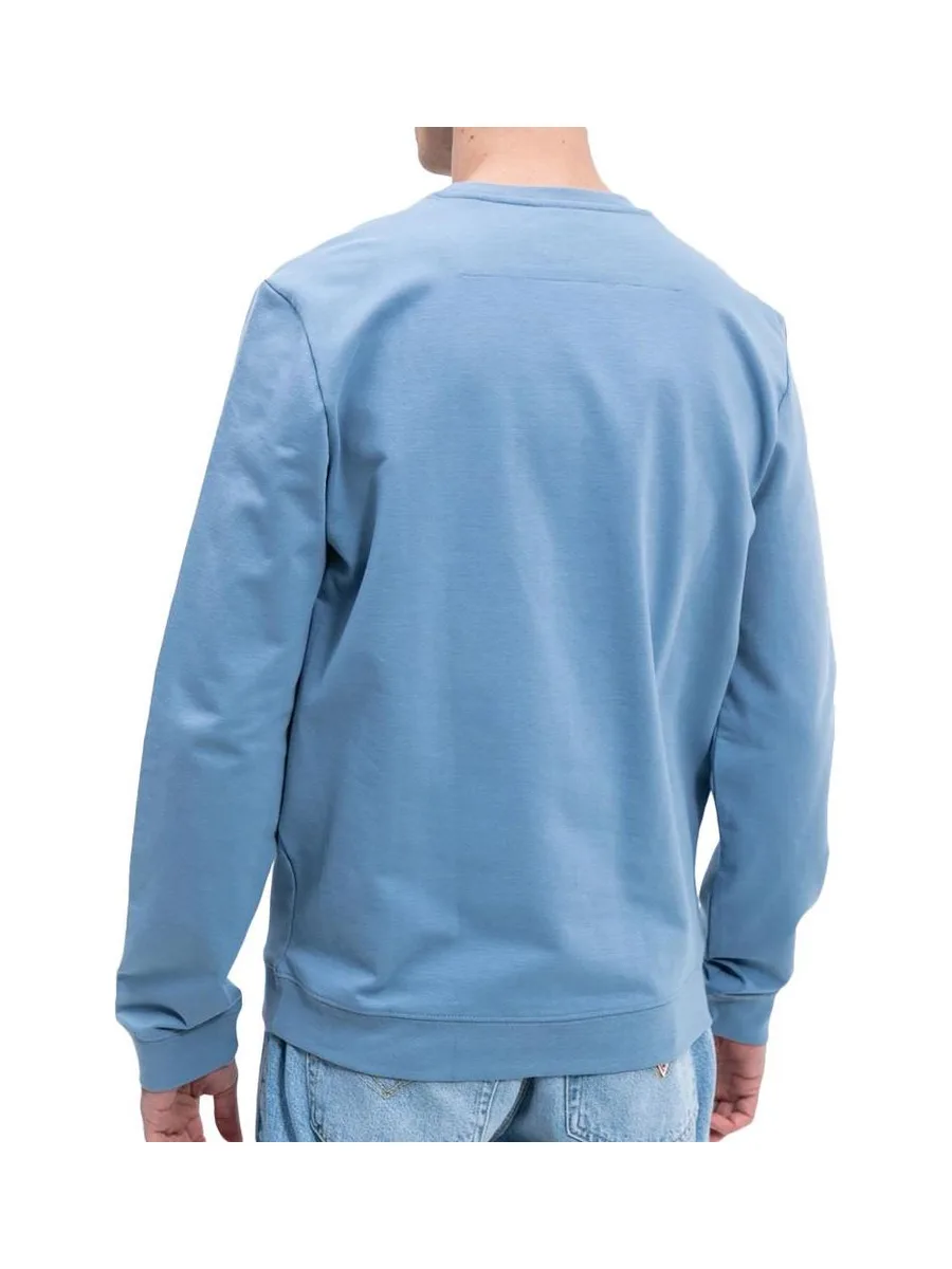 Sweat Bleu Homme Guess Triangle Logo 3