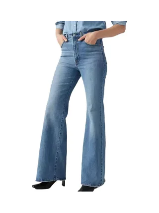 Jean Bleu Femme Levi's Ribcage Bells Med 1
