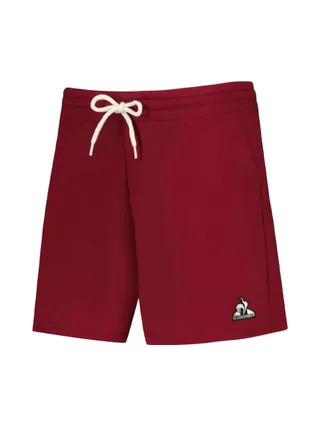 Short Bordeaux Femme Le Coq Sportif Heritage 1