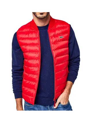 Doudoune sans Manche Rouge Homme Lacoste BH0537 1