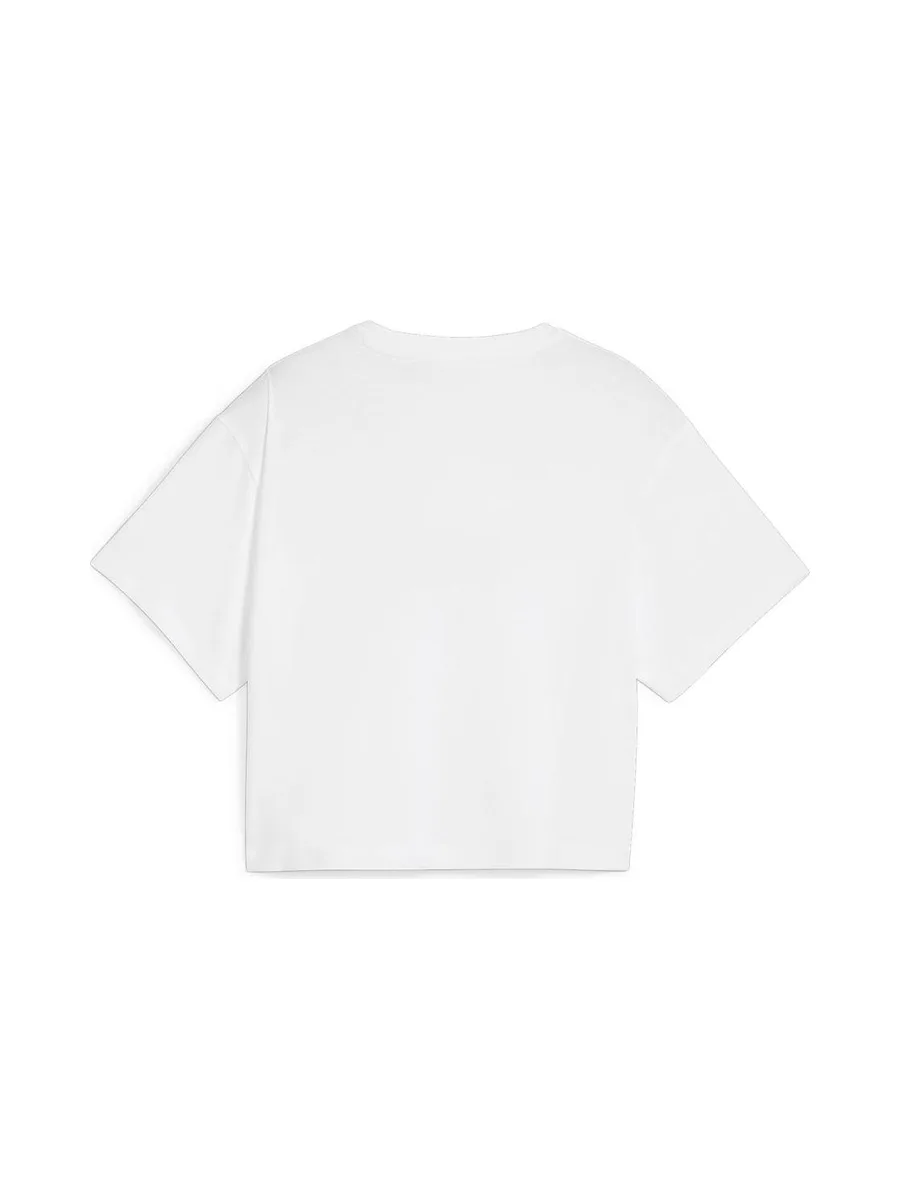 Crop top Blanc/Violet Fille Puma 845346 2