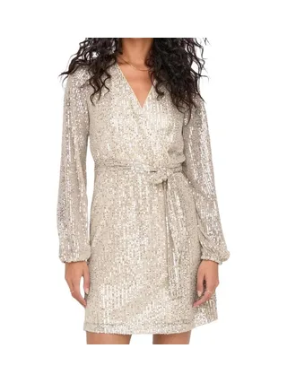 Robe à Sequins Rose Poudré Femme JDY Carmen 1