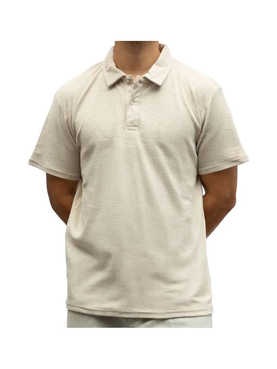 Polo Beige Homme Paname Brothers Eponge 2