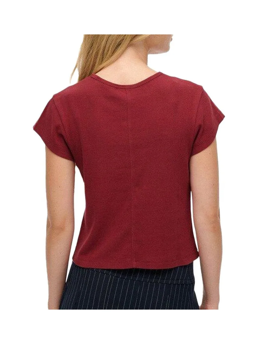 T-shirt Rouge Femme Superdry Athletic Essential 3