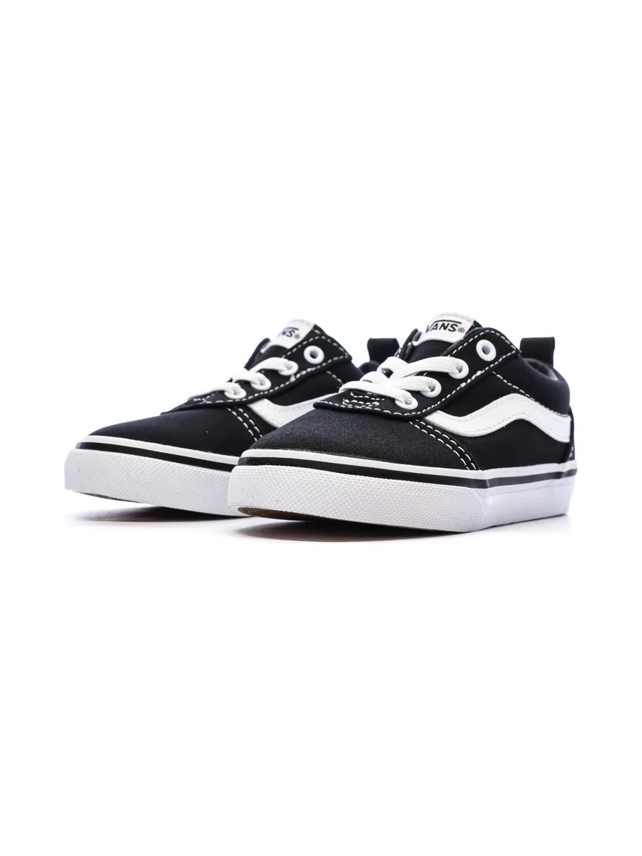 Baskets Noires/Blanches Enfant Vans Ward Slip-on 7