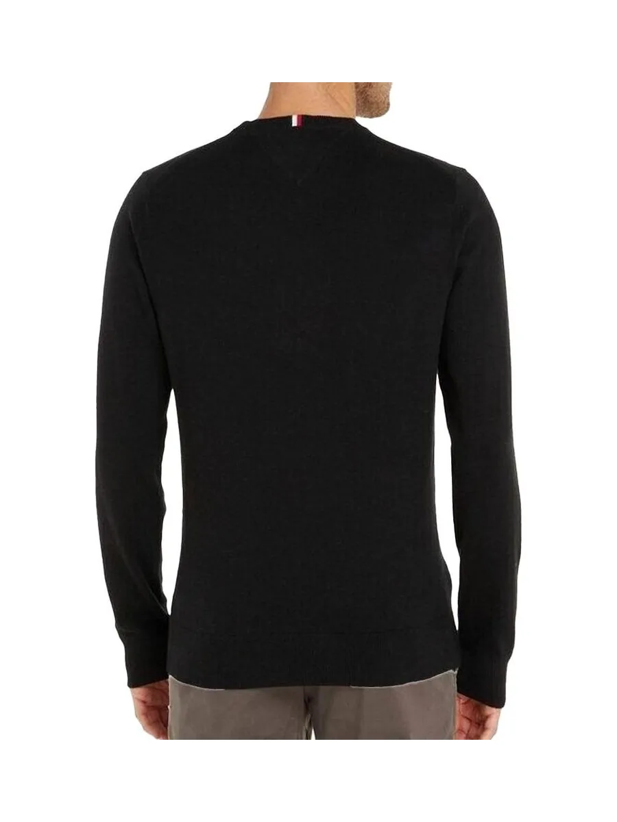 Pull Noir Homme Tommy Hilfiger Pima MW0MW28046 2