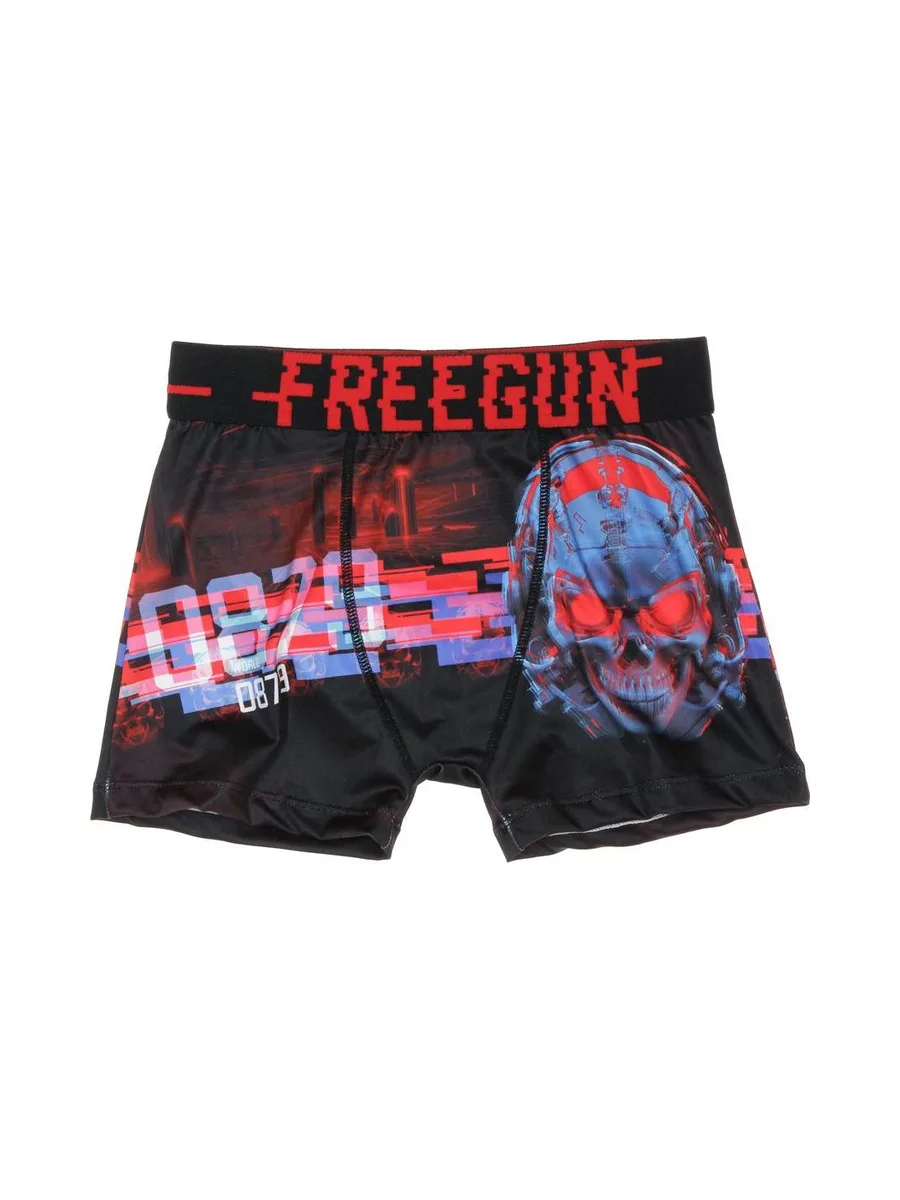 Boxer Noir/Rouge à Imprimés Garçon Freegun SKU 2