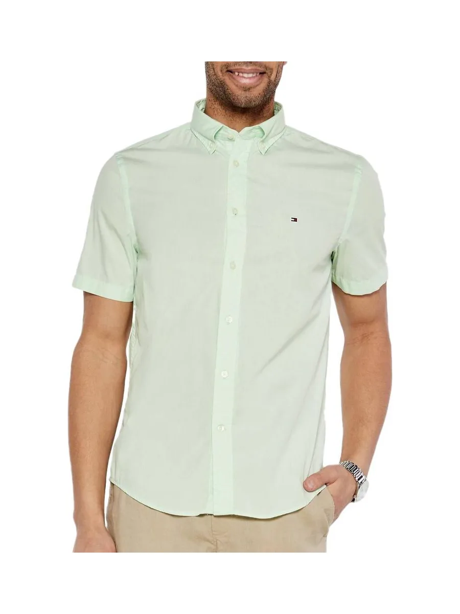 Chemise Verte Homme Tommy Hilfiger Flex Poplins 2