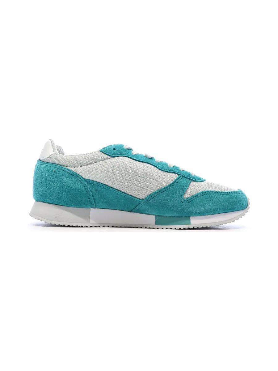 Baskets Blanches/Turquoises Femme Le Coq Sportif Alpha 3