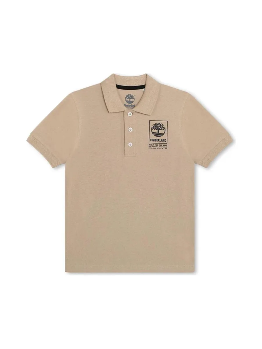 Polo Beige Garçon Timberland T60061 2