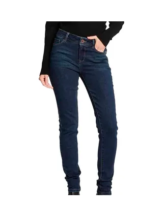 Jean Skinny Bleu Foncé Femme Morgan 201-POM.P 1