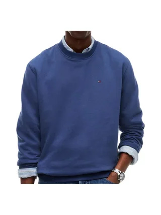 Sweat Bleu Foncé Homme Tommy Hilfiger Reg Flag Crews 1